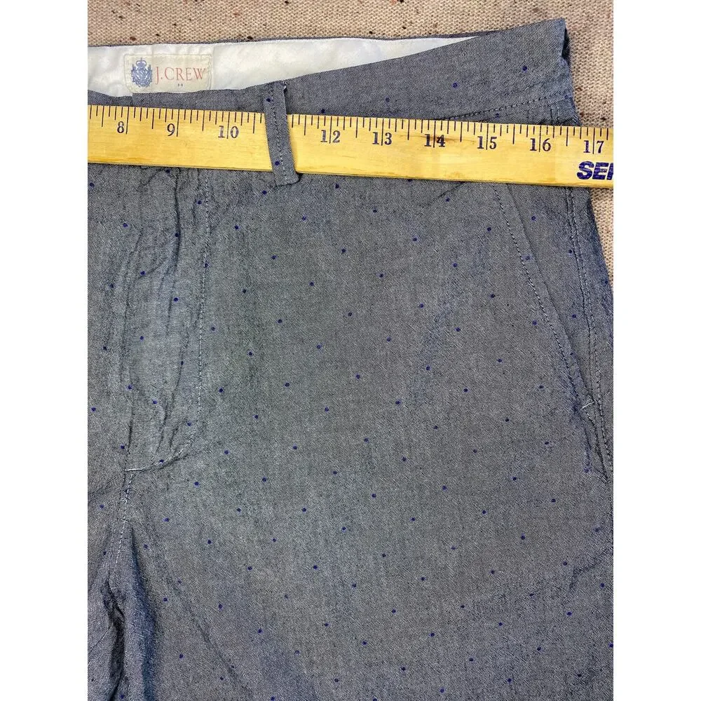 J.Crew Shorts Men's 33 Gray with Dots Preppy Academia Cotton